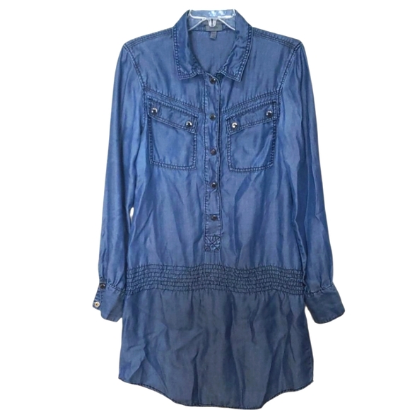 Ted Baker Sz 3/M/US(8-10) light denim dress - Picture 2 of 8